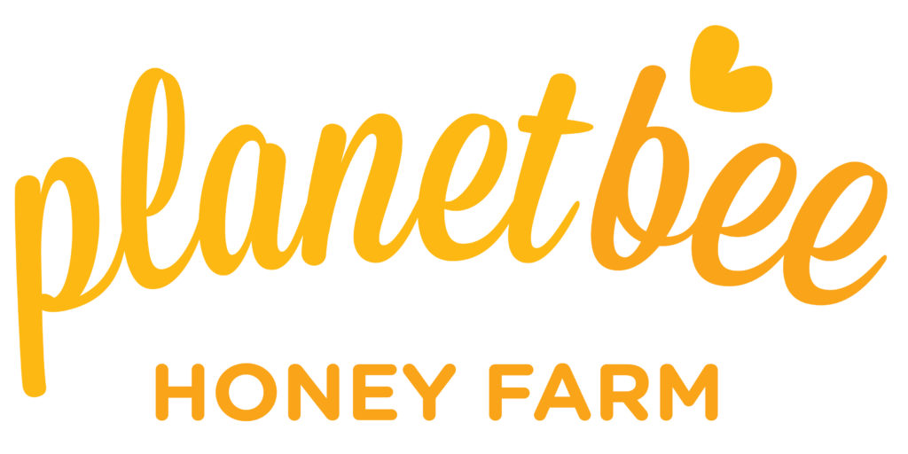 planet bee honey farm logo